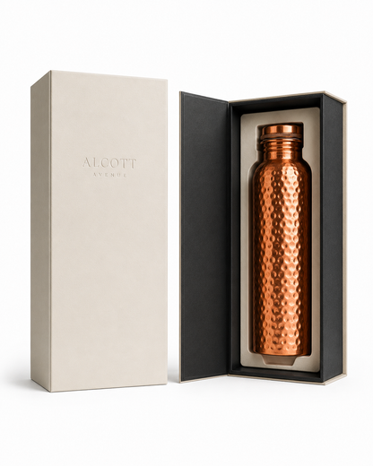 Alcott Avenue® 32 fl oz Hammered Pure Copper Water Bottle