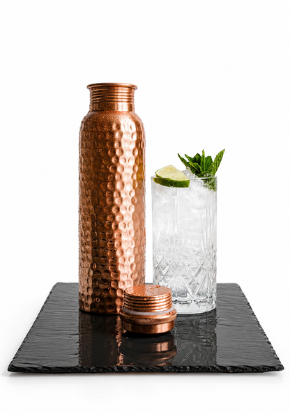 Alcott Avenue® 32 fl oz Hammered Pure Copper Water Bottle